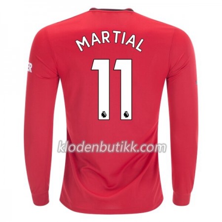 Manchester United Anthony Martial 11 Hjemme Fotballdrakt 2019-2020 Langermet